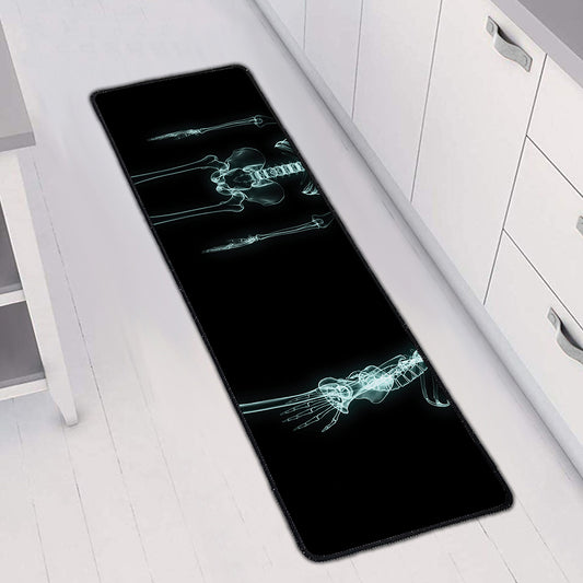 Human Skeleton X-Ray Print Long Kitchen Mat