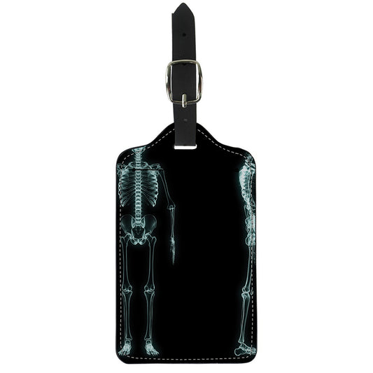 Human Skeleton X-Ray Print Luggage Tag