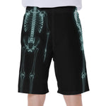 Human Skeleton X-Ray Print Men's Beach Shorts