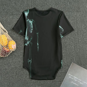 Human Skeleton X-Ray Print Men's Bodysuit