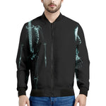 Human Skeleton X-Ray Print Men's Bomber Jacket