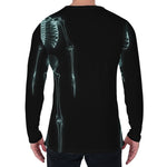 Human Skeleton X-Ray Print Men's Long Sleeve T-Shirt