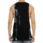 Human Skeleton X-Ray Print Men's Muscle Tank Top