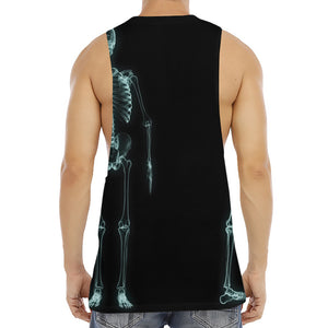 Human Skeleton X-Ray Print Men's Muscle Tank Top