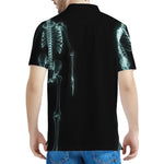 Human Skeleton X-Ray Print Men's Polo Shirt