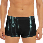 Human Skeleton X-Ray Print Men's Short Boxer Briefs
