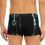 Human Skeleton X-Ray Print Men's Short Boxer Briefs