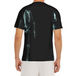 Human Skeleton X-Ray Print Men's Short Sleeve Rash Guard