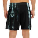 Human Skeleton X-Ray Print Men's Split Running Shorts