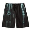 Human Skeleton X-Ray Print Men's Swim Trunks