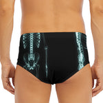 Human Skeleton X-Ray Print Men's Triangle Swim Briefs