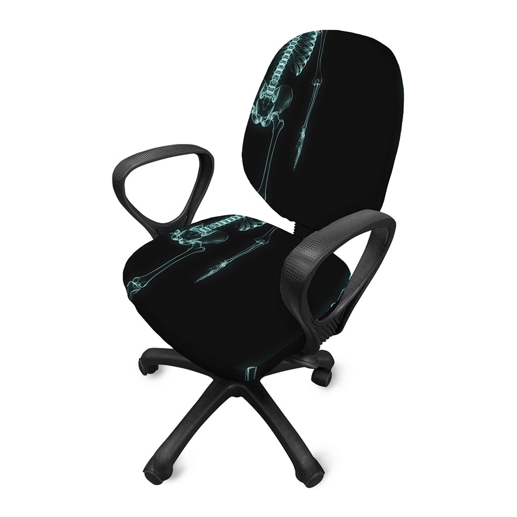 Human Skeleton X-Ray Print Office Chair Cover