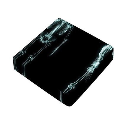 Human Skeleton X-Ray Print Outdoor Seat Cushion Cover