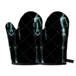 Human Skeleton X-Ray Print Oven Mitts