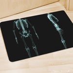 Human Skeleton X-Ray Print Polyester Doormat