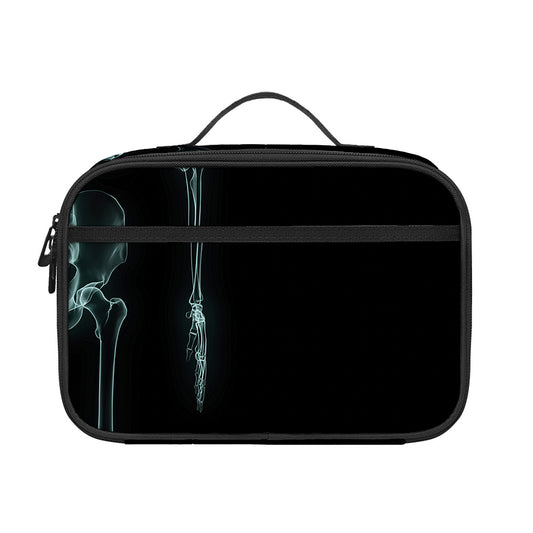 Human Skeleton X-Ray Print Portable Lunch Bag