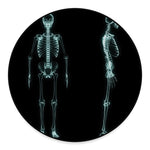 Human Skeleton X-Ray Print Round Floor Mat