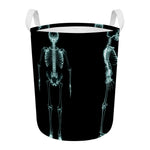 Human Skeleton X-Ray Print Round Laundry Basket