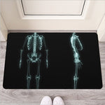 Human Skeleton X-Ray Print Rubber Doormat