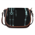 Human Skeleton X-Ray Print Saddle Bag