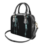 Human Skeleton X-Ray Print Shoulder Handbag