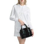 Human Skeleton X-Ray Print Shoulder Handbag