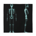 Human Skeleton X-Ray Print Silk Bandana