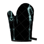 Human Skeleton X-Ray Print Single Oven Mitt