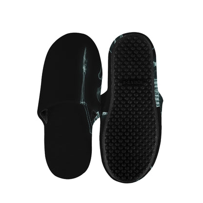 Human Skeleton X-Ray Print Slippers