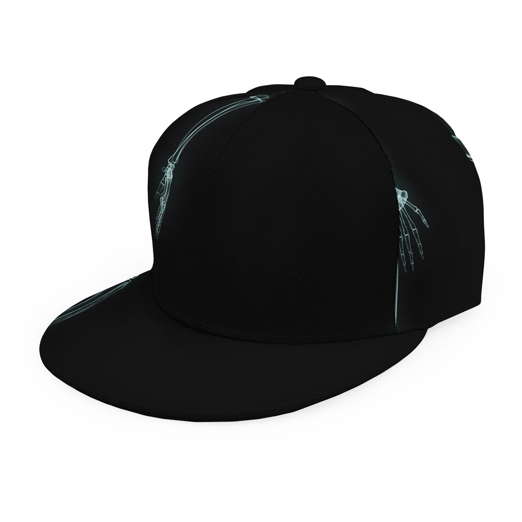 Human Skeleton X-Ray Print Snapback Cap