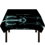 Human Skeleton X-Ray Print Tablecloth