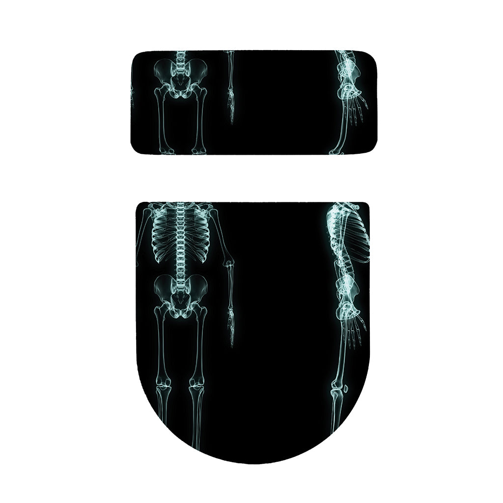 Human Skeleton X-Ray Print Toilet Lid And Tank Cover Set