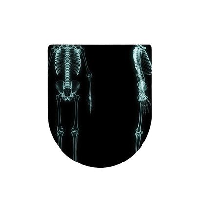 Human Skeleton X-Ray Print Toilet Lid Cover
