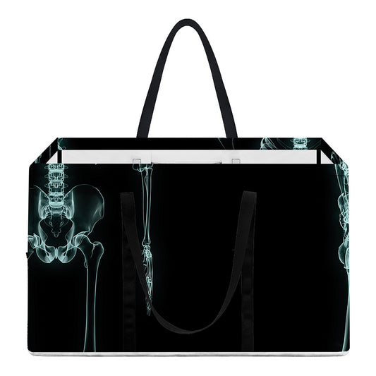 Human Skeleton X-Ray Print Utility Tote Bag