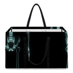 Human Skeleton X-Ray Print Utility Tote Bag