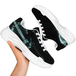 Human Skeleton X-Ray Print White Chunky Shoes