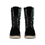 Human Skeleton X-Ray Print Winter Boots