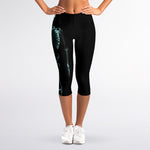 Human Skeleton X-Ray Print Women's Capri Leggings