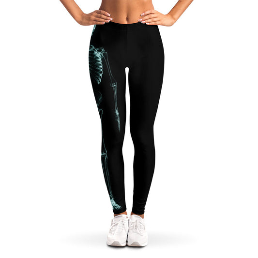 Human Skeleton X-Ray Print Women's Leggings