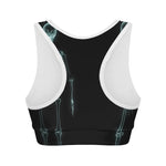 Human Skeleton X-Ray Print Women's Sports Bra