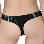 Human Skeleton X-Ray Print Women's Thong