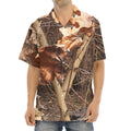 Hunting Camo Pattern Print Aloha Shirt