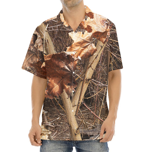 Hunting Camo Pattern Print Aloha Shirt