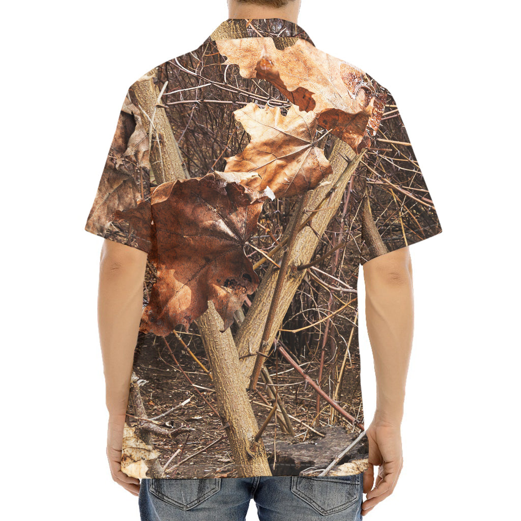Hunting Camo Pattern Print Aloha Shirt