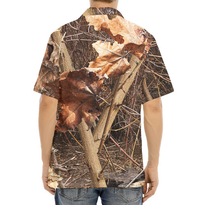 Hunting Camo Pattern Print Aloha Shirt