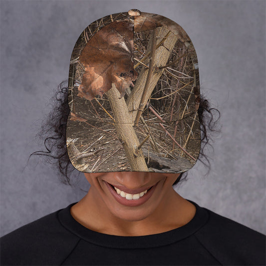 Hunting Camo Pattern Print Baseball Cap