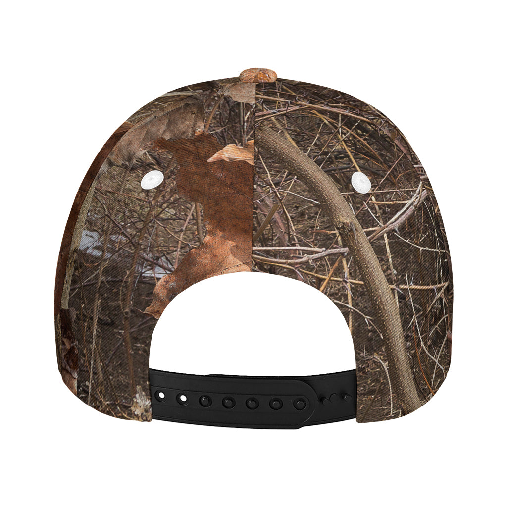 Hunting Camo Pattern Print Baseball Cap