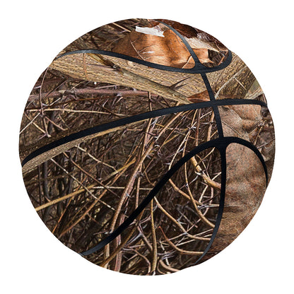 Hunting Camo Pattern Print Basketball