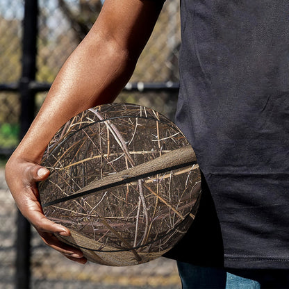 Hunting Camo Pattern Print Basketball