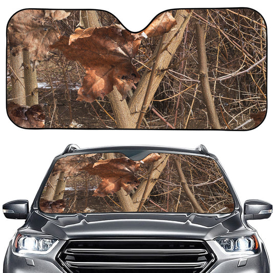 Hunting Camo Pattern Print Car Windshield Sun Shade